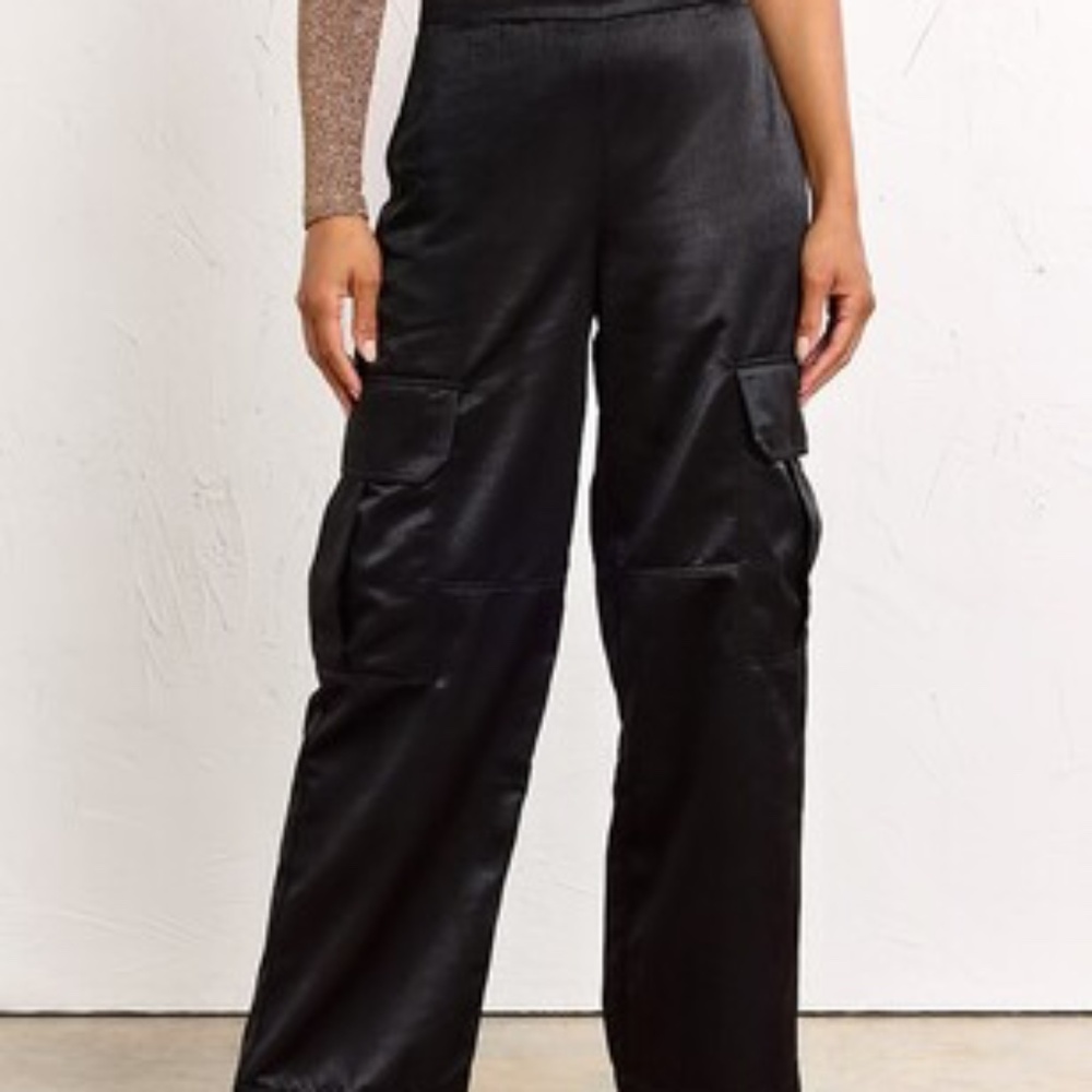 NY & Co. satin cargo pants, xxl plus